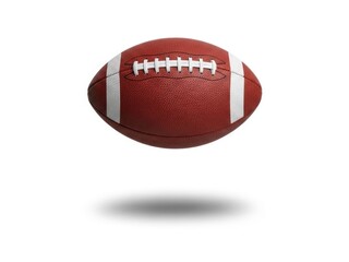Fototapeta premium American football object floating above white surface