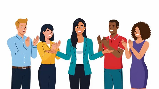 Diverse Group Appl Page Illustration.