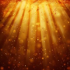 Radiant Golden Light Rays with Sparkles