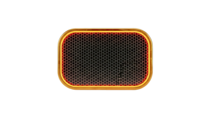 Glow Hexagonal Grill with Golden Bezel