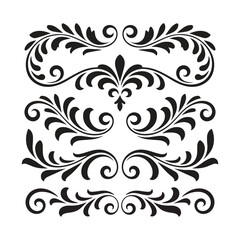 Decorative elements vector, ai generated	