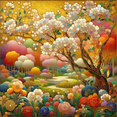 abstract floral background