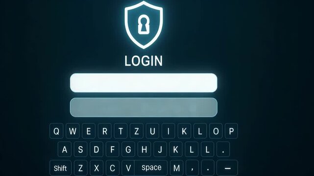 Secure Login Screen With Encrypted User Authentication System