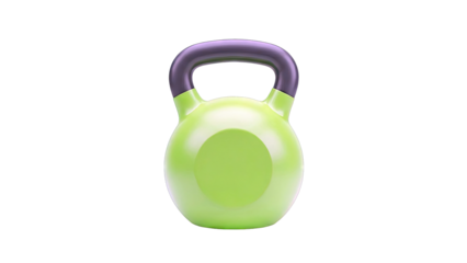 Bright Green Kettlebell with Black Handle