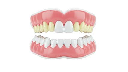 Comparison of Healthy vs. Discolored Teeth