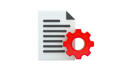 Document and Gear Icon