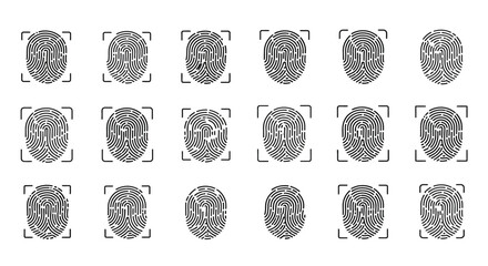 Array of fingerprint patterns