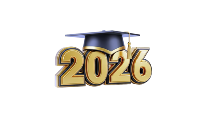 Graduation Cap on 2026 Numbers