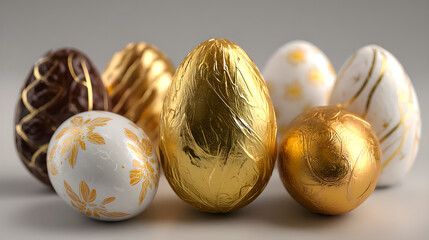 golden easter eggs