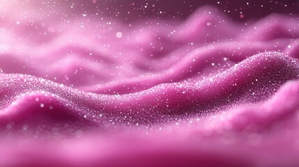 Pink textured surface with glittering particles