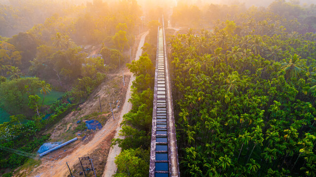 canal bridge, water bridge, Varahi canal