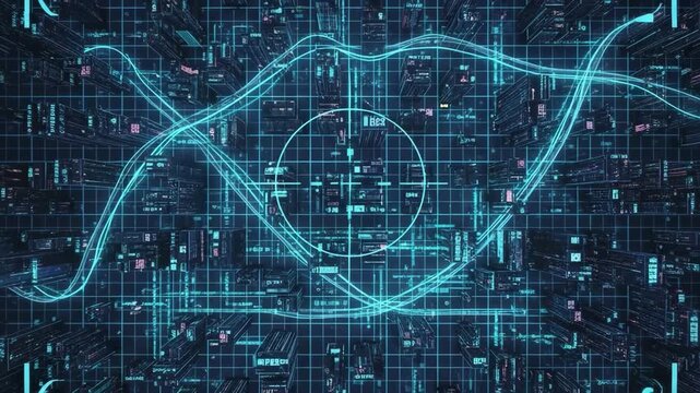 Digital Network Traffic Visualization With Flowing Data Lines