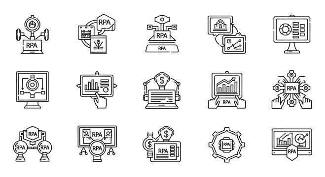 Various icons representing roi and roas metrics