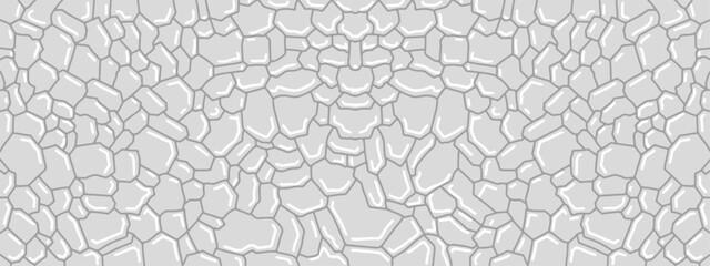 Abstract geometric voronoi seamless patterns vector set. Irregular shapes repeated backdrop for web tiles, science and interior designs. line polygonal cells template background