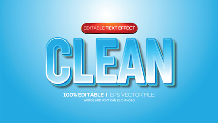 3d text effect clean theme