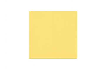 Yellow sticky note blank for office reminder
