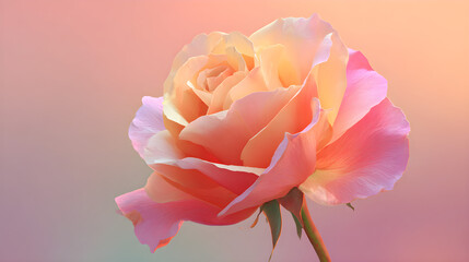 pink rose with water drops