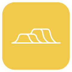 Terrain Park icon vector image. Can be used for Ski Resort.