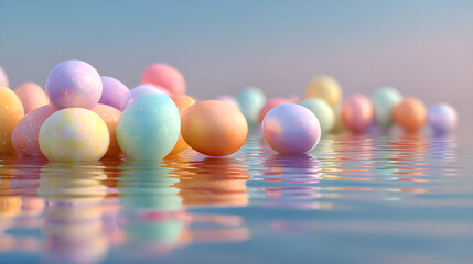 colorful easter eggs