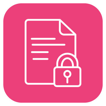 Encrypted File icon vector image. Can be used for Documents And Files.