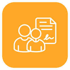 Co-Signer icon vector image. Can be used for Credit And Loan.