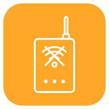 Signal Jammer icon vector image. Can be used for Crime Investigation.
