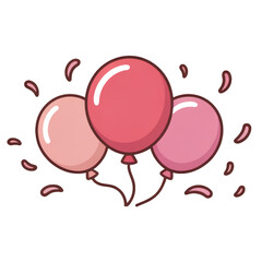 balloons in the shape of heart