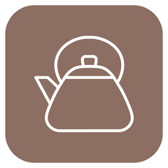 Obraz premium Tea Kettle icon vector image. Can be used for Nursing Home.