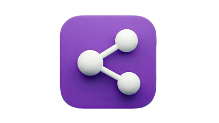 3D Share Icon