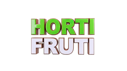 HORTI FRUTI 3D Text Logo