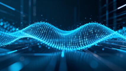 Digital binary wave pattern