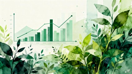 Plant growth chart illustration