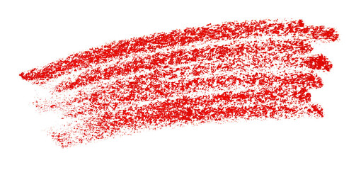 red pencil strokes isolated on transparent background