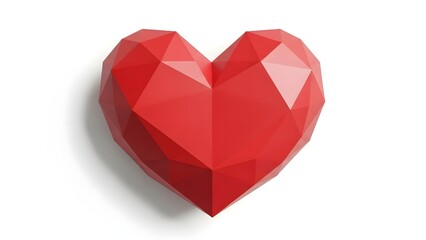 Happy valentine day red heart symbol of love and affection