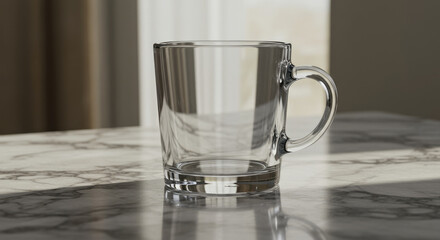 empty glass on the table