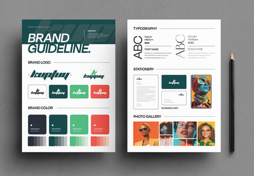 Brand Kit Design Template for Corporate Identity