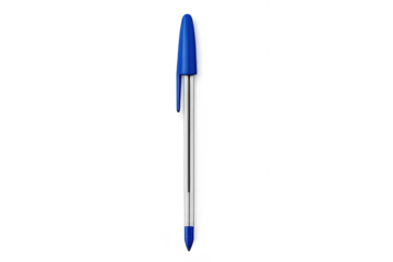 Blue ballpoint pen writing instrument stationery