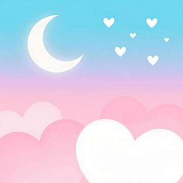 moon and stars