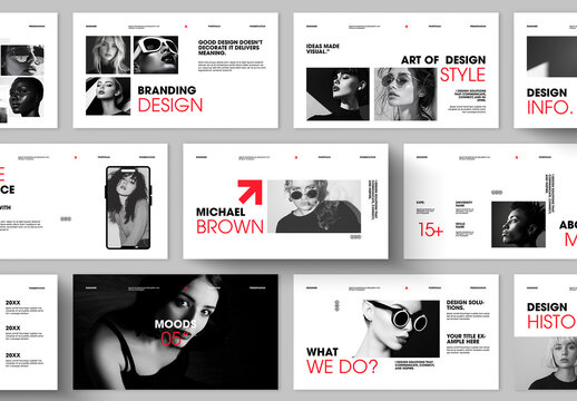 Modern Creative Portfolio Presentation Template for Designers