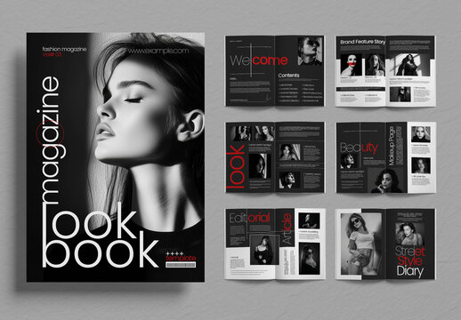 Modern Fashion Lookbook Magazine Template