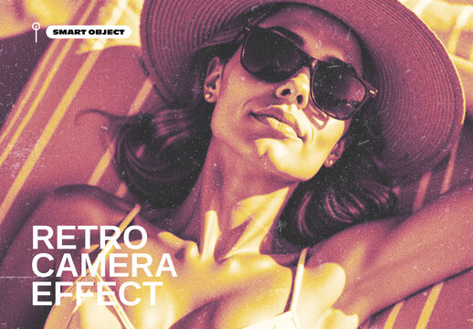 Retro Film Photo Effect Template