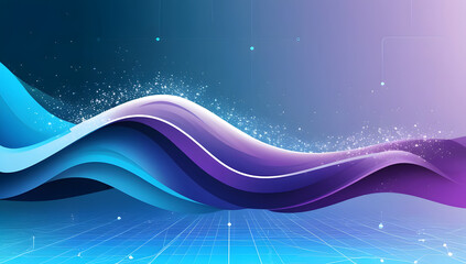 Sonic Wave Corridor: Layered Strips of Color Arching Across a Digital Floor with Starry Particles