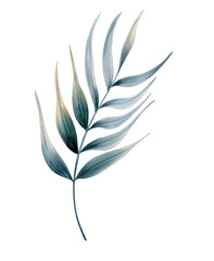 Tropical Leaves Watercolor Collection, Transparent BG