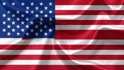 Obraz premium Waving United States Flag