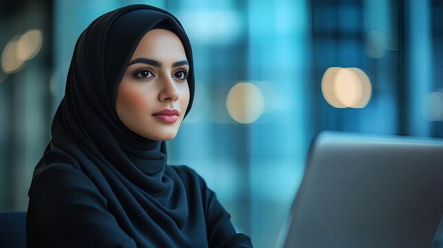 a woman working in the office.
