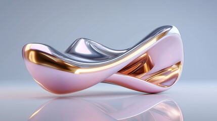 Abstract fluid sculpture created by artificial intelligence, representing generative digital art, futuristic aesthetics, and algorithmic creativity.
