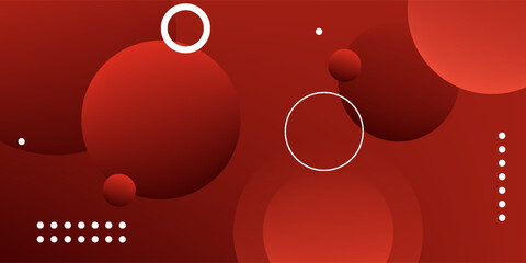 abstract red background with red circles. dynamic shapes composition and elements. modern design in eps10.