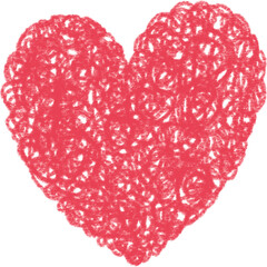 Scribble Heart Drawing Icon