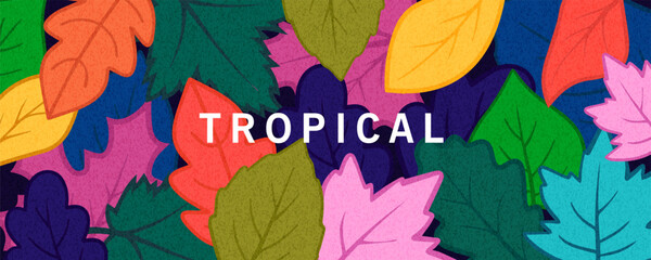 collection of colorful tropical seamless pattern. nature floral abstract background with art leaves. Modern colorful tropical floral pattern. Cute botanical abstract poster, cards banner vector.