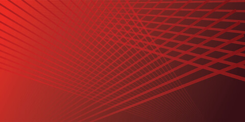Fototapeta premium Abstract red nuances with color gradation, thin diagonal lines arranged closely and radiating from one direction volume 4